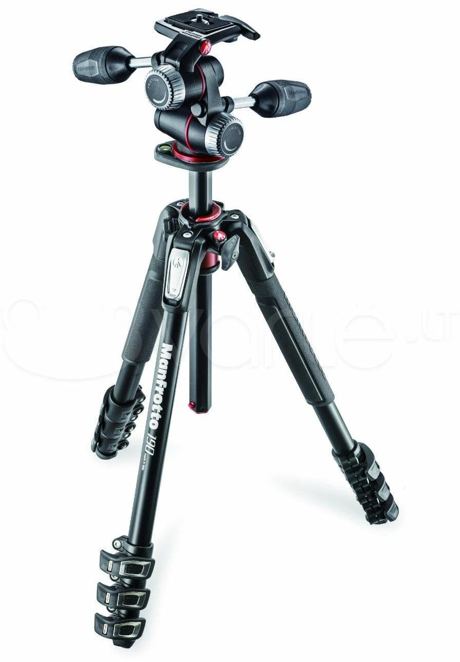 Manfrotto 190XPRO4 su X-Pro 3 krypčių galvute