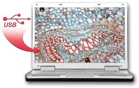 Mikroskopas BRESSER JUNIOR 40X-1024X su okuliaro kamera ir eksperimentiniu rinkiniu