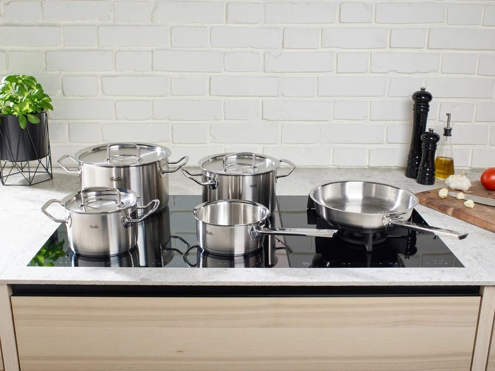 Nerūdijančiojo plieno puodų ir keptuvės rinkinys „Fissler Original-Profi Collection“, 5 dalių, 084-378-05-000/0
