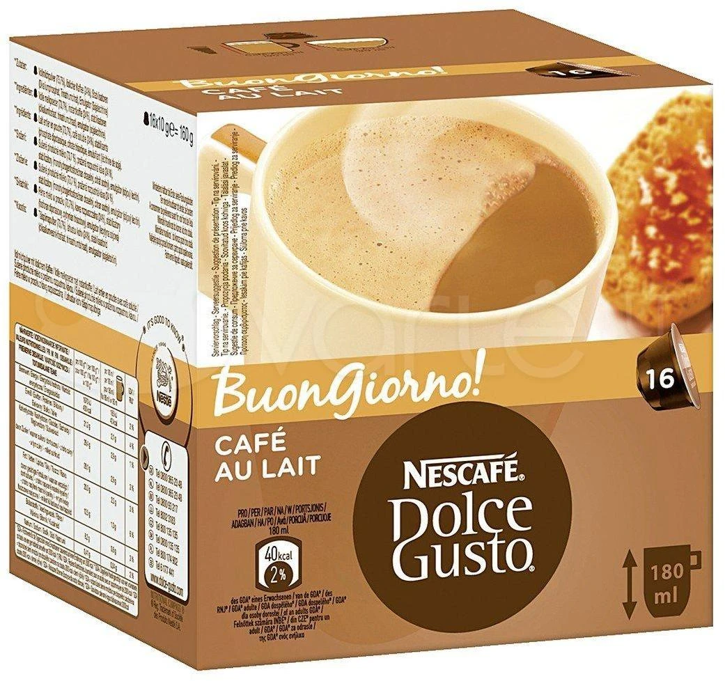 Kava Nescafe Dolce Gusto Café au lait 160g 16 kapsulių