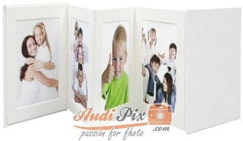 Nuotraukų rėmelis Deknudt Leporello baltas 8x13x18 8 nuotraukos A66DC1 8PH