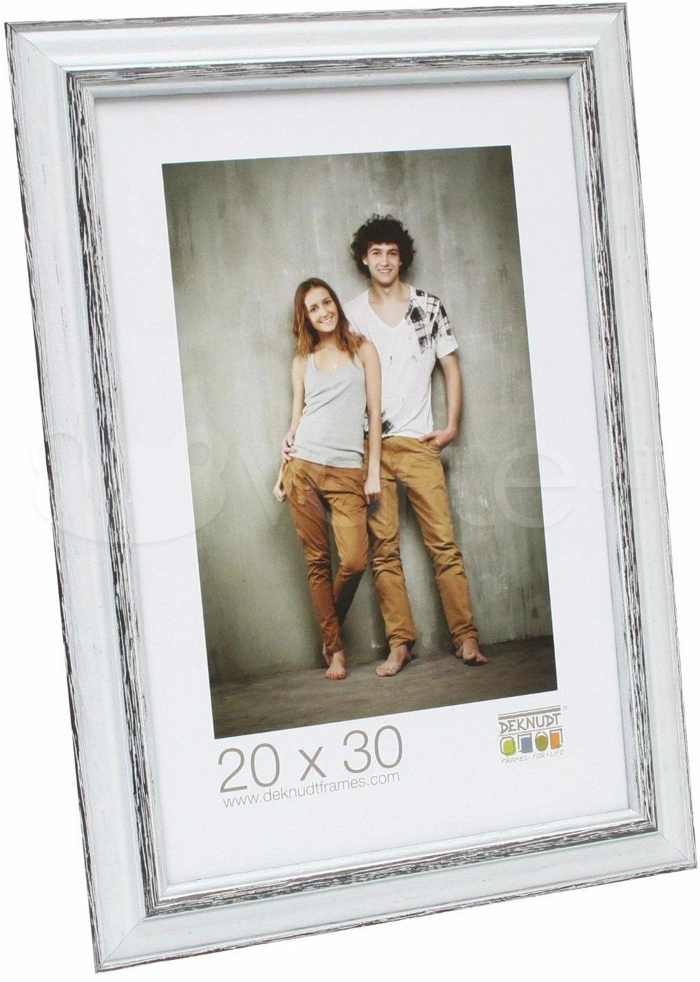 Nuotraukų rėmelis Deknudt S221H3 DIN A4 21x29,7 medinis baltas 