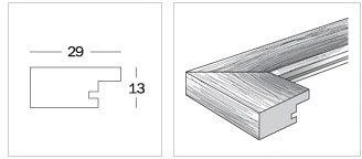 Nuotraukų rėmelis walther design HO430B Home 24x30cm medinis, juodas