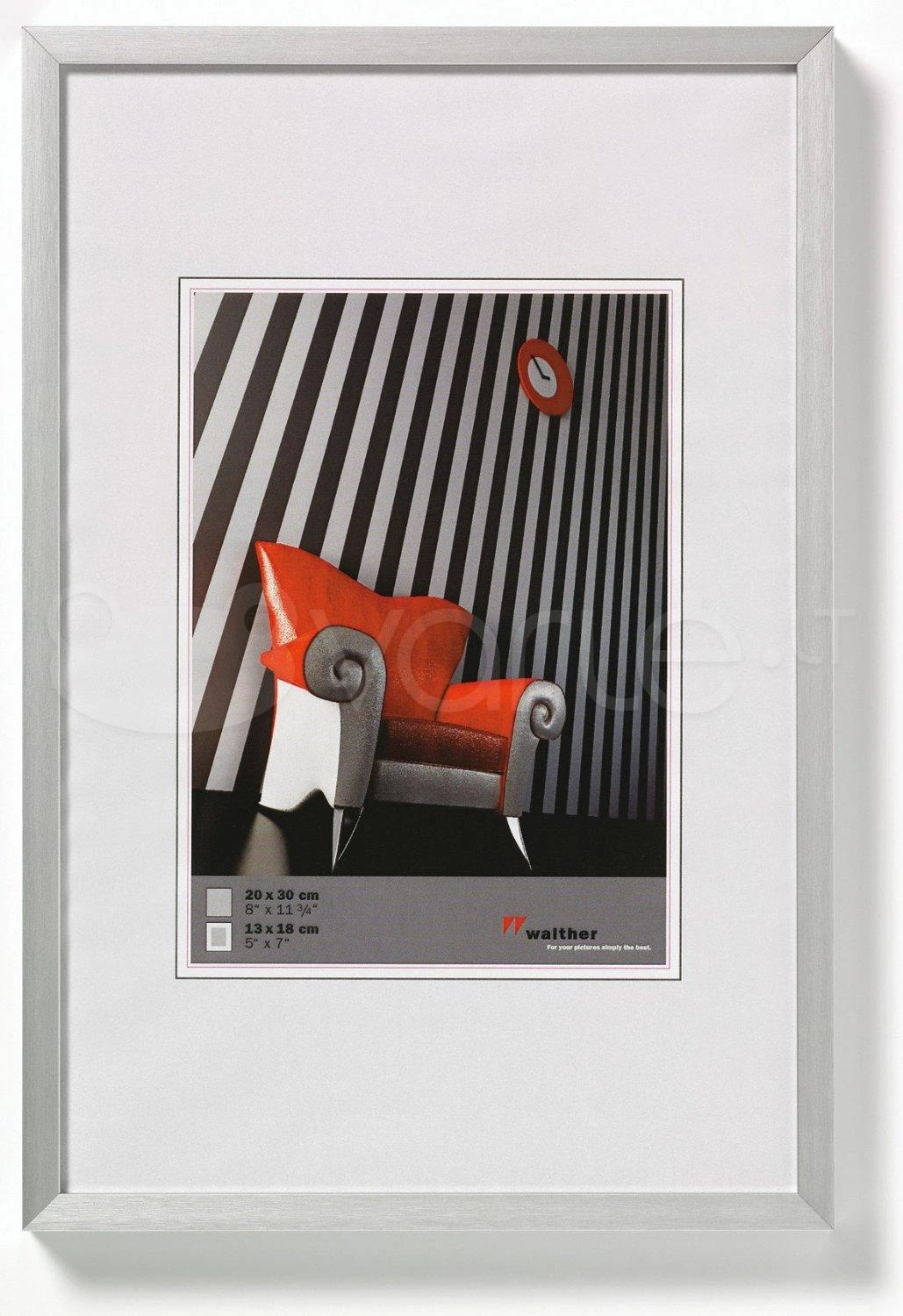Nuotraukų rėmelis walther design AJ318S Chair 13x18cm aliuminio, sidabrinis