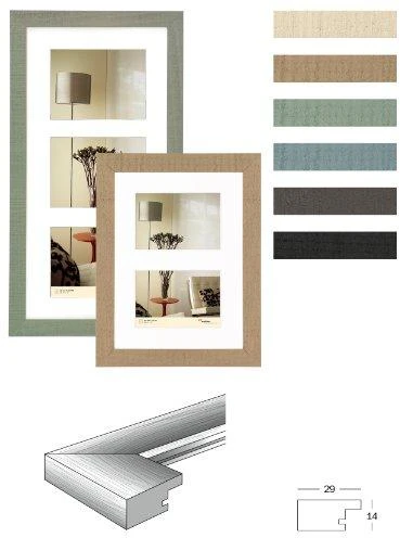 Nuotraukų rėmelis walther design HO338B Home 3X 13x18cm, medinis, juodas