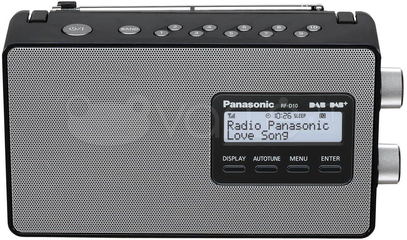 Radijo imtuvas Panasonic RF-D 10 EG-K Juodas