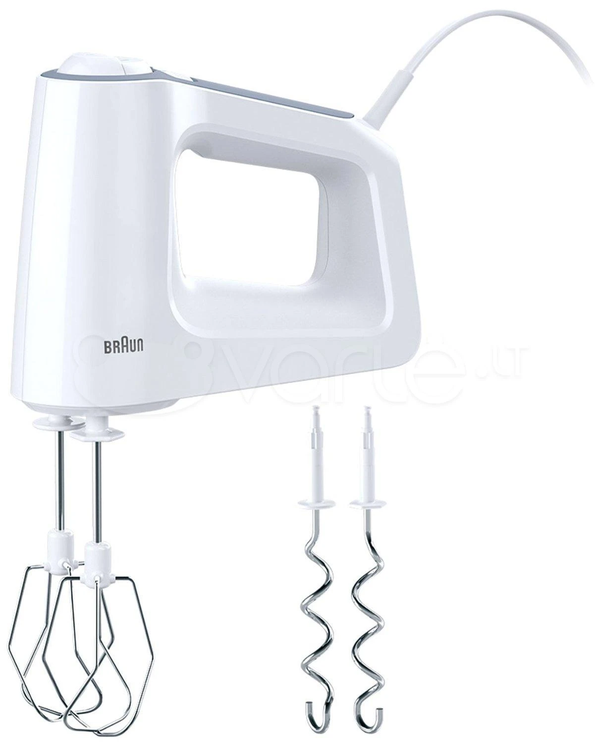 Plakiklis Braun MultiMix HM 3000 WH Rankinis plaktuvas Balta 450 W
