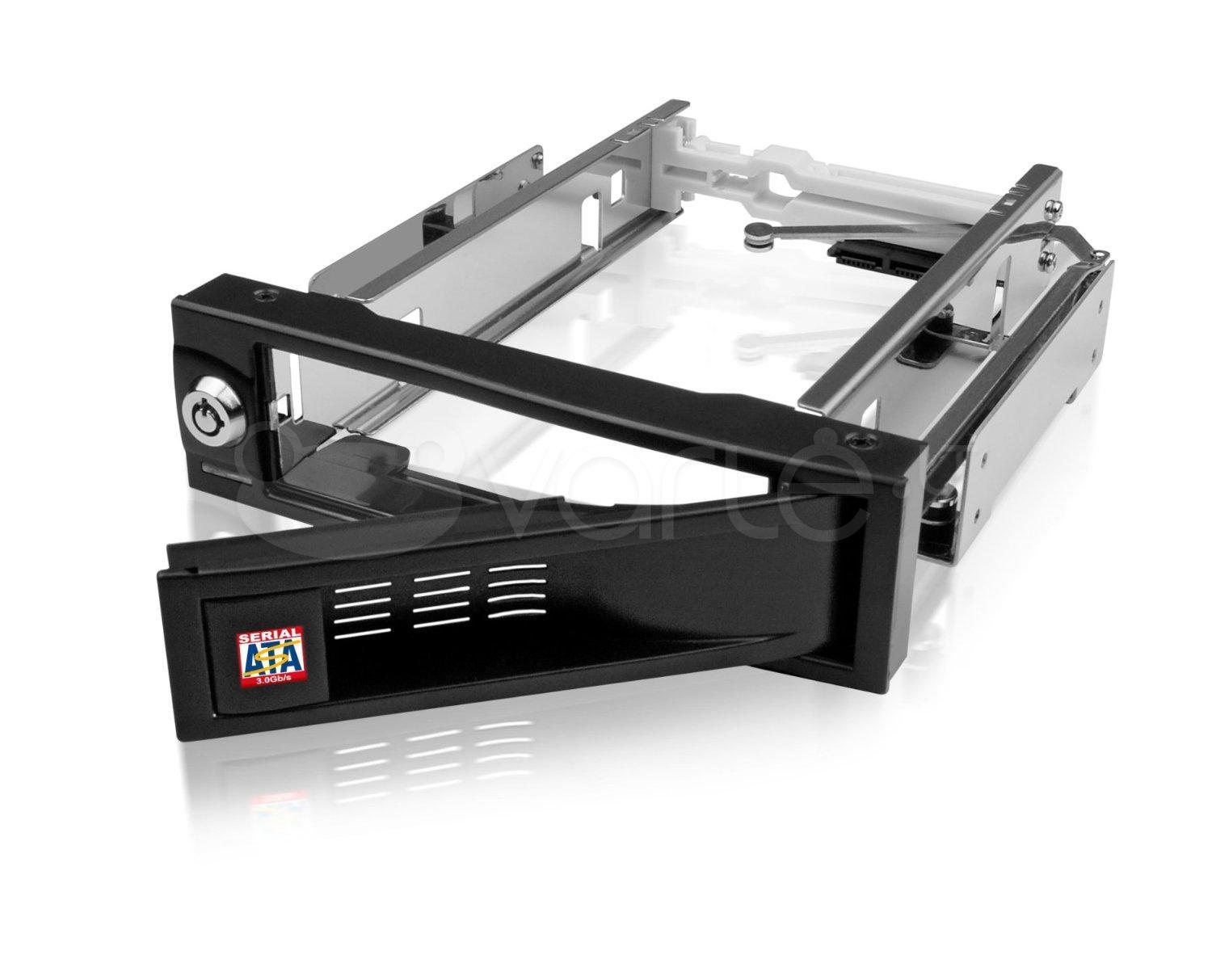 ICYBOX IB-168SK-B Icy Box Mobile Rack 5,25 skirtas 3,5 SATA HDD, juodas