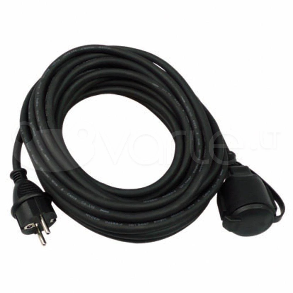 REV plėtinys IP44 25m juodas