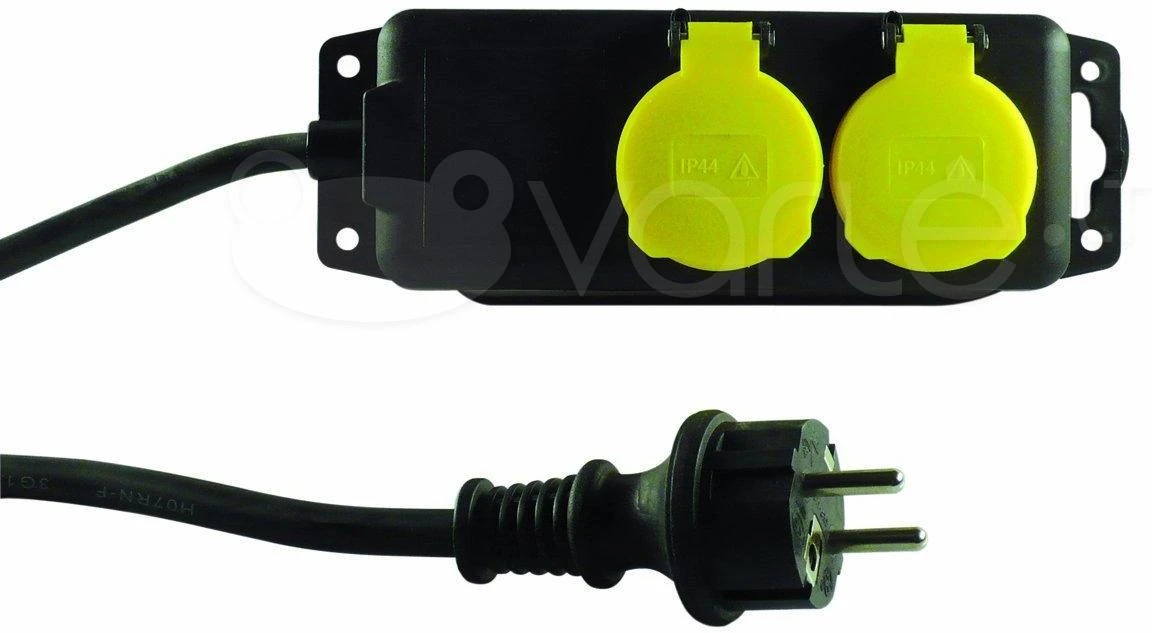REV Multiple Socket Outlet IP44 2 kartus 1,4m