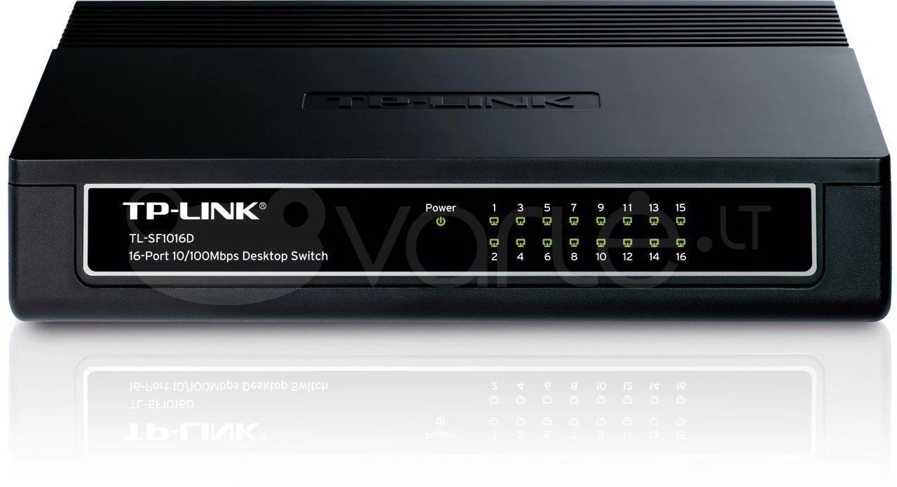 Maršrutizatorius TP-LINK 16 prievadų 10/100 Mbps komutatorius darbalaukio