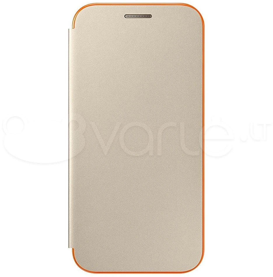 Dėklas Atverčiamas dangtelis Neoninis, skirtas Samsung Galaxy A3 A320 (auksinis)
