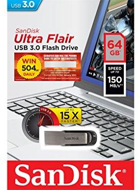 USB laikmena SanDisk Ultra Flair 64GB