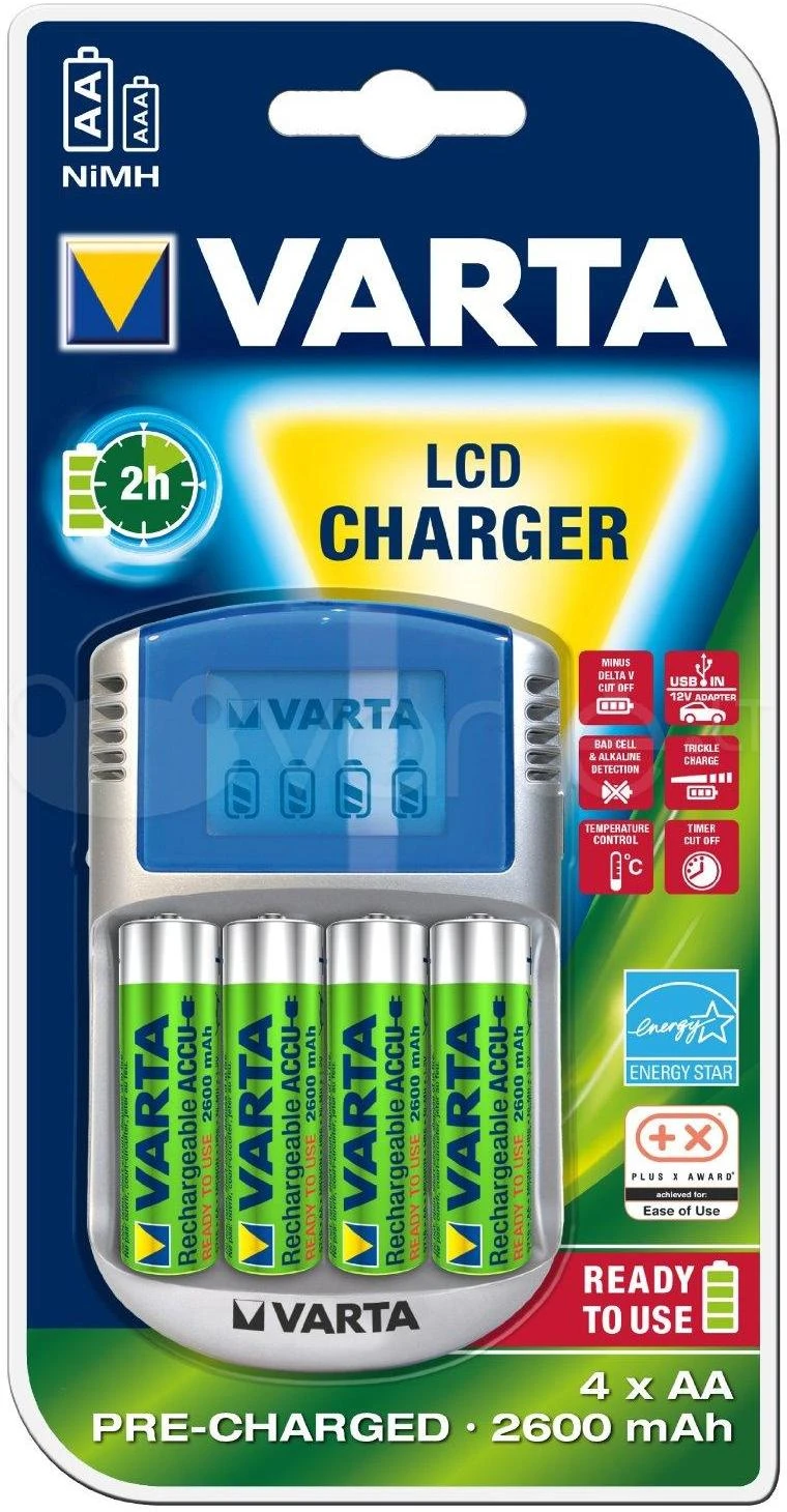 Elementų kroviklis VARTA Power LCD