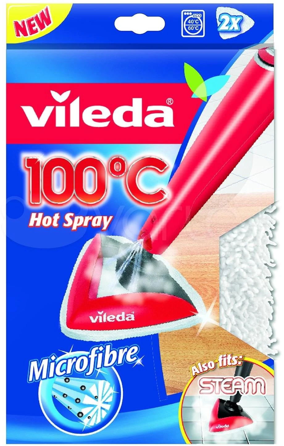 Šluostės garų valytuvui Vileda Steam, 2 vnt.