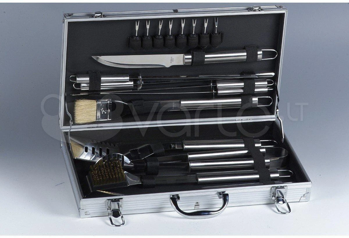 Zilverstad Leopold Vienna BBQ KIT 18 dalių 8x24x27 LV01070
