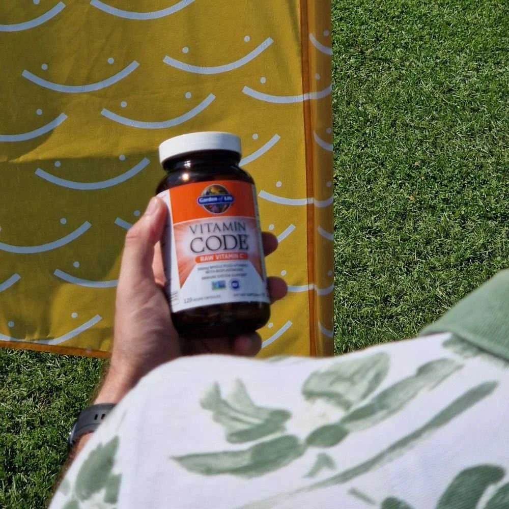 Garden of life Vitamin Code RAW VITAMIN C - Vitaminas C visavertis su antioksidantais, probiotikais ir fermentais. Bioaktyvus kompleksas,120 vegkapsulės