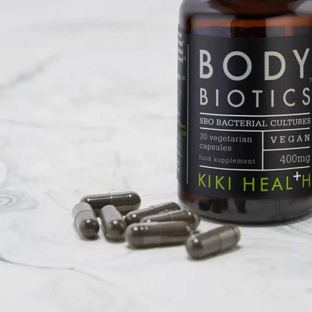KIKI Health BODY BIOTICS bioaktyvūs probiotikai su prebiotikais, 30 vegkapsulių