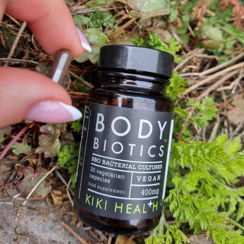 KIKI Health BODY BIOTICS bioaktyvūs probiotikai su prebiotikais, 30 vegkapsulių