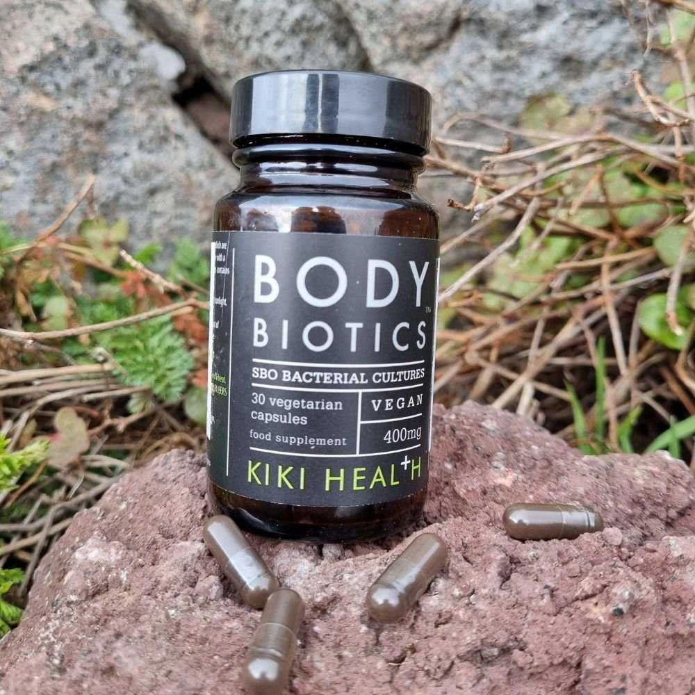 KIKI Health BODY BIOTICS bioaktyvūs probiotikai su prebiotikais, 30 vegkapsulių