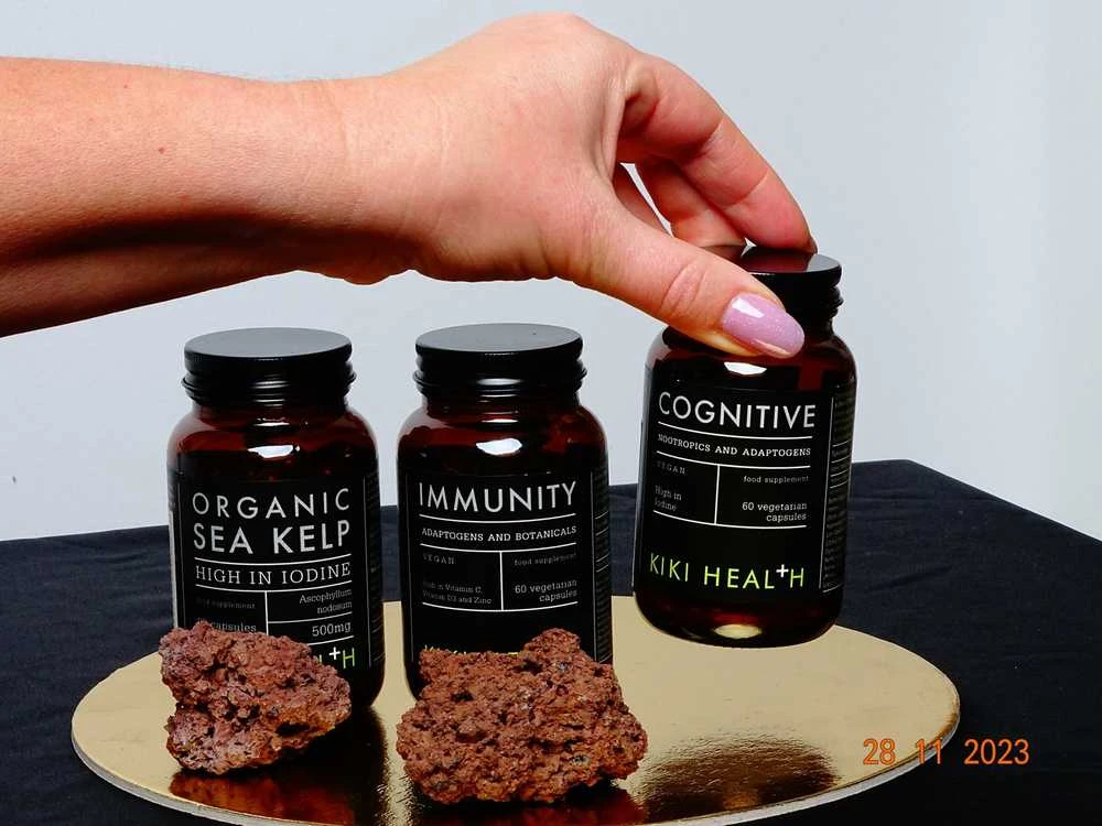 KIKI Health COGNITIVE - Atminčiai ir smegenų veiklai, bioaktyvus kompleksas, 60 vegkapsulių