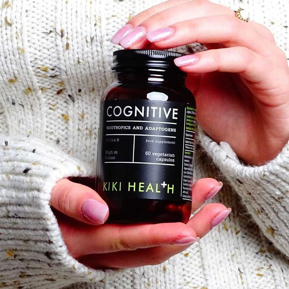 KIKI Health COGNITIVE - Atminčiai ir smegenų veiklai, bioaktyvus kompleksas, 60 vegkapsulių