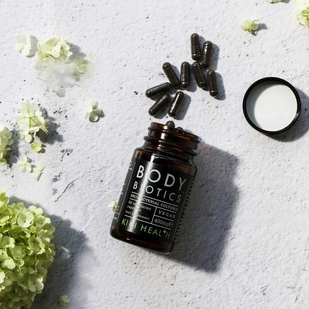 KIKI Health BODY BIOTICS bioaktyvūs probiotikai su prebiotikais, 120 vegkapsulių