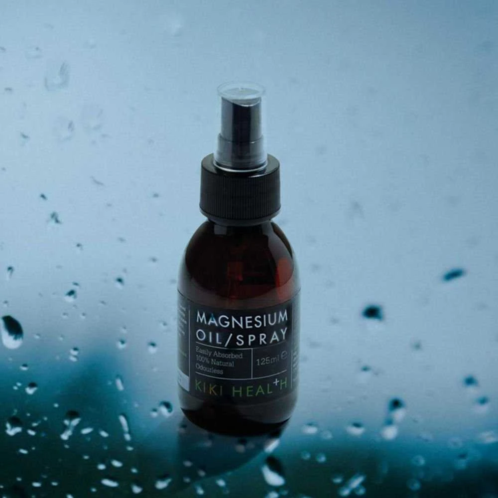 KIKI Health Magnesium Oil - Purškiamas magnis raumenims su mineralais, 125 ml.