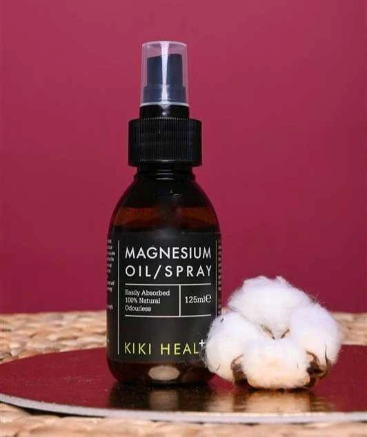 KIKI Health Magnesium Oil - Purškiamas magnis raumenims su mineralais, 125 ml.