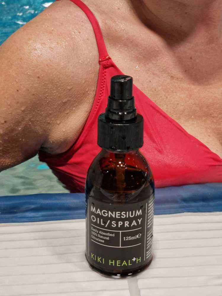 KIKI Health Magnesium Oil - Purškiamas magnis raumenims su mineralais, 125 ml.