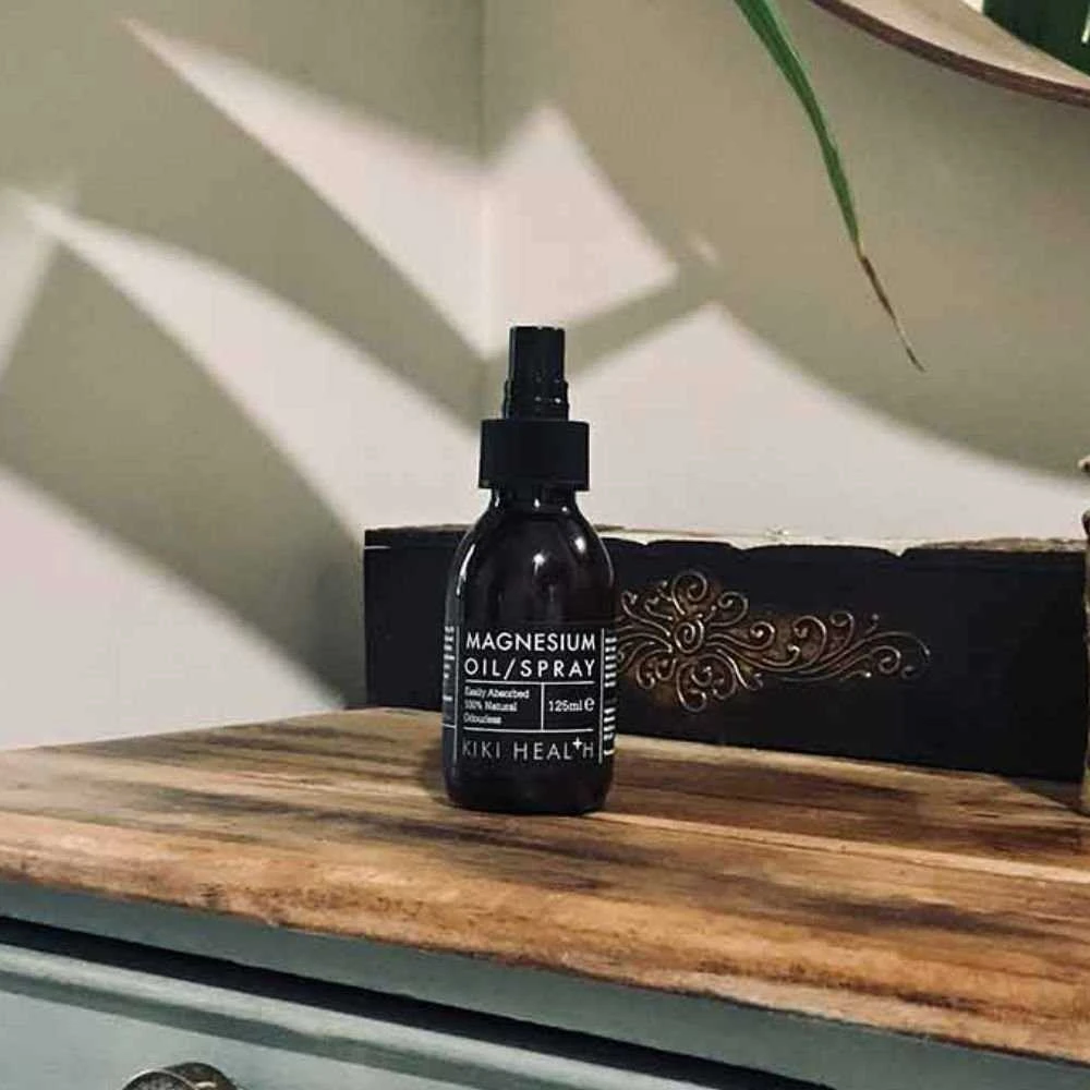 KIKI Health Magnesium Oil - Purškiamas magnis raumenims su mineralais, 125 ml.