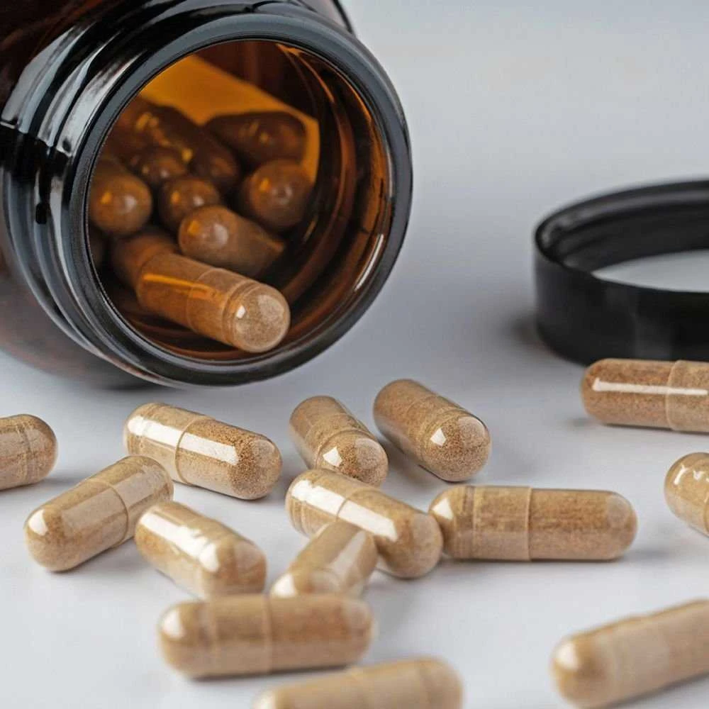 KIKI Health Organic Multi-Mushroom - 8 Funkcinių Grybų ekstraktų kompleksas- stipraim imunitetui, 60 vegkapsulių