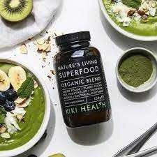 KIKI Health Superfood NATURE'S LIVING - Supermaistas visaverčiai mitybai - mineralai, vitaminai ir antioksidantai, 20 gr. milteliai