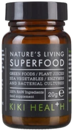 KIKI Health Superfood NATURE'S LIVING - Supermaistas visaverčiai mitybai - mineralai, vitaminai ir antioksidantai, 20 gr. milteliai