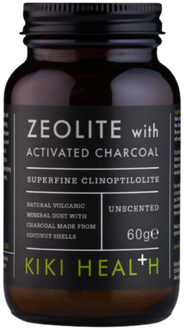 KIKI Health Zeolitas - Ceolitas su aktyvuota anglimi, milteliai 60 g.