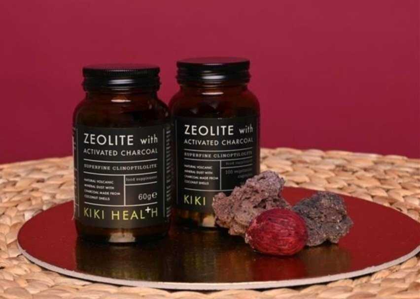 KIKI Health Zeolitas - Ceolitas su aktyvuota anglimi, milteliai 60 g.