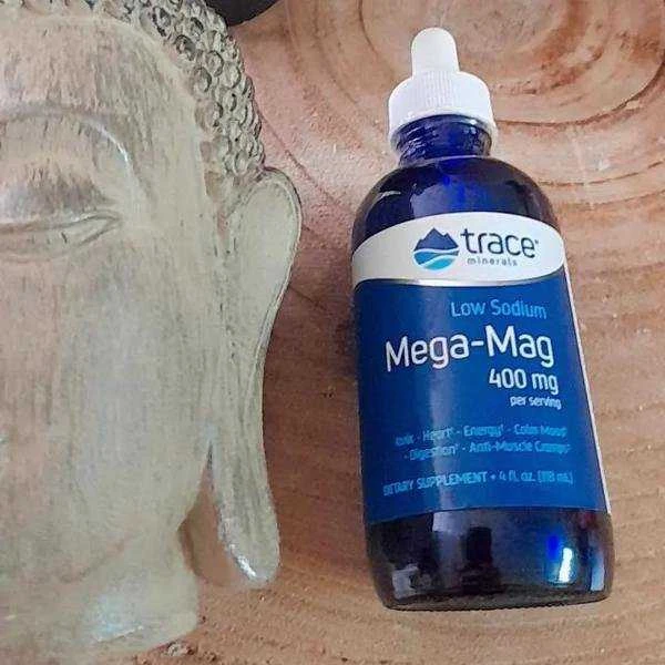 Trace Minerals Mega Magnis 400 mg. Skystas su mineralais, 118 ml.
