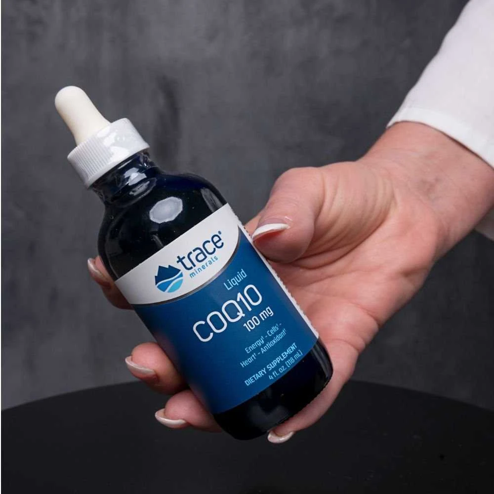 Trace Minerals skystas Kofermentas CoQ10 su jūros mineralų kompleksu, 118 ml