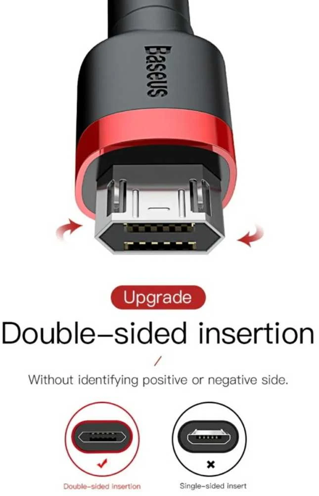 BASEUS USB A - microUSB laidas, 1m
