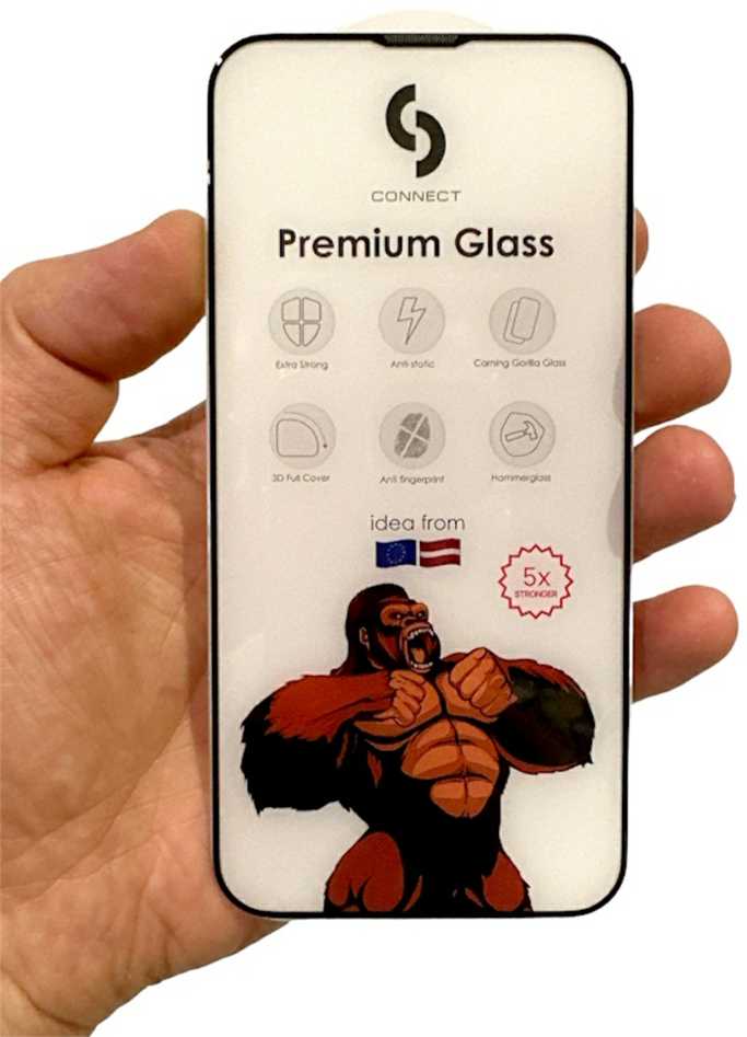 dbramante Connect Apsauginis stiklas Apple iPhone 15 Plus 3D Corning Gorilla Glass 5X strong Juodas [kod produktu: CONAPP15PFCG]