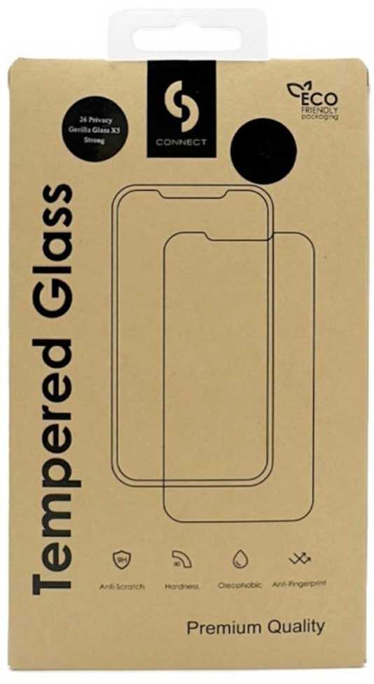 dbramante „Connect“ Apple iPhone 15 3D Corning Gorilla Glass 5X stiprus juodas