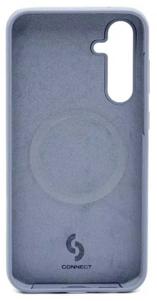 Connect Samsung Galaxy S23 FE Premium Quality Magnetic Soft Touch Silikoninis dėklas Lavender Gray