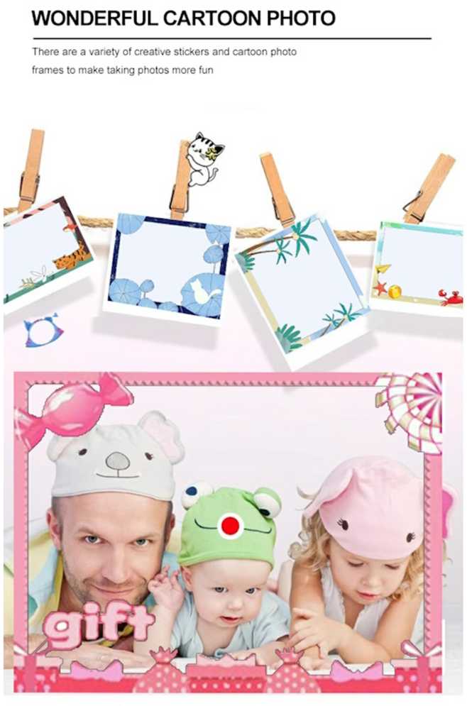 CP aviBērnu Nolokāmas linzas Foto un Video Kamera ar MicroSD 2'' LCD krāsu displeju Zila