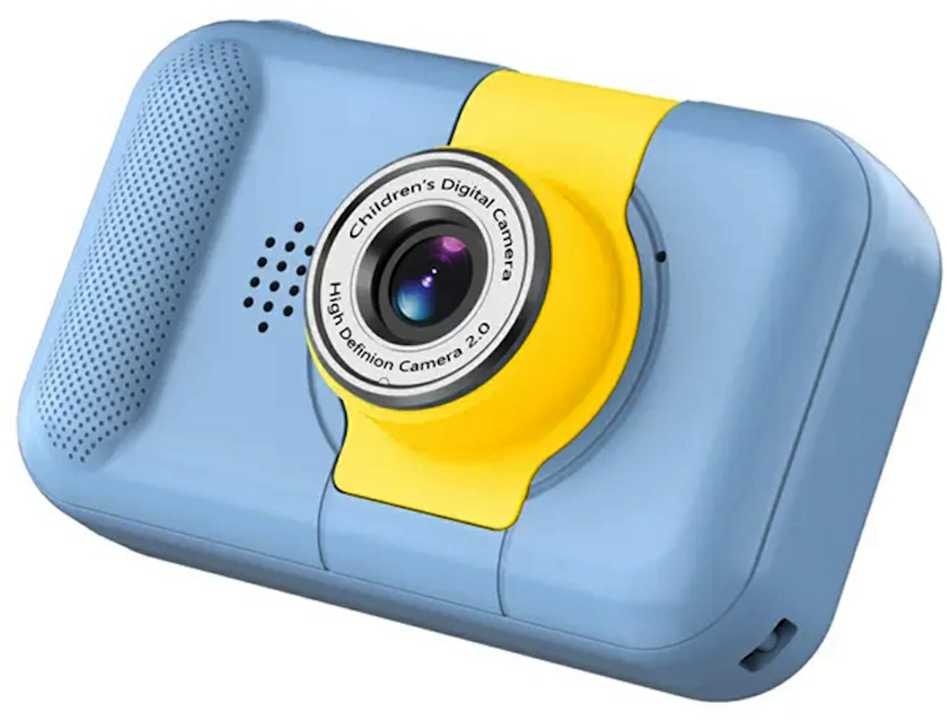 CP aviBērnu Nolokāmas linzas Foto un Video Kamera ar MicroSD 2'' LCD krāsu displeju Zila
