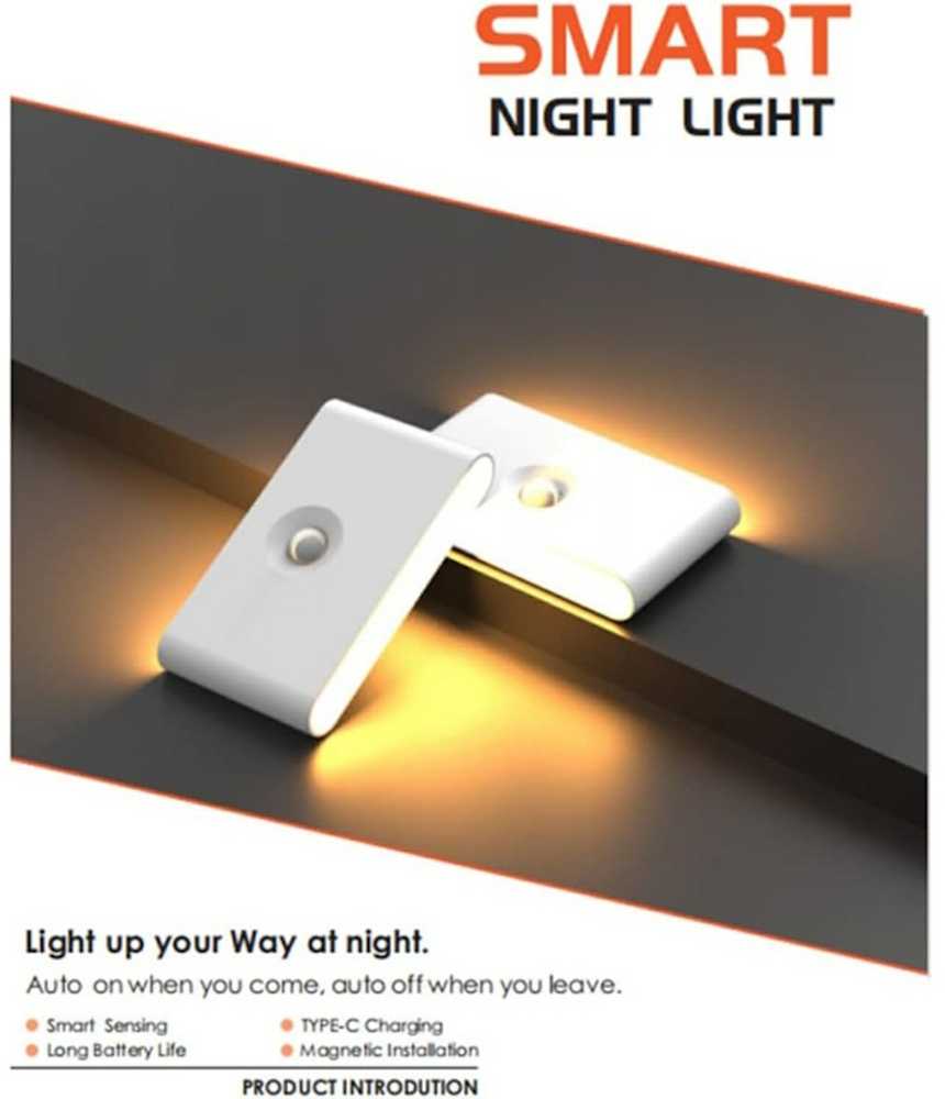 „Elight T1“ sieninis dvigubos projekcijos LED šviestuvas su baterijomis, 1 W, 2700 K, judesio/įniršio jutikliu, USB-C, baltas