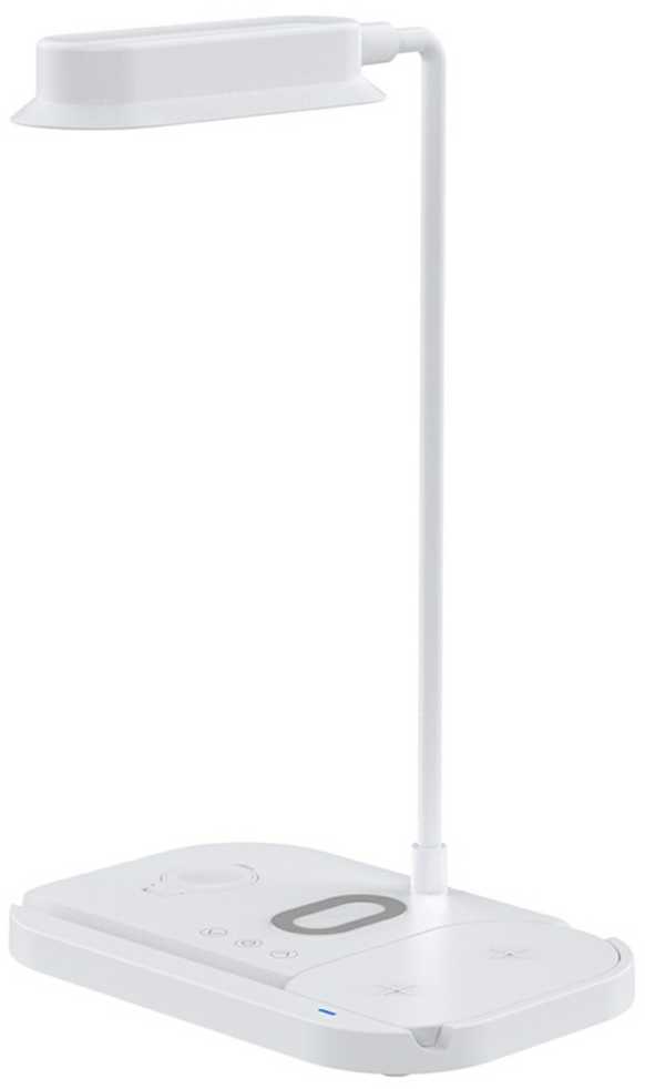 Elight T8 5W Galda feksibla Lampa ar 15W Bezvadu lādētāju statīvu priekš Telefona / Pulksteņa / austiņām Balta
