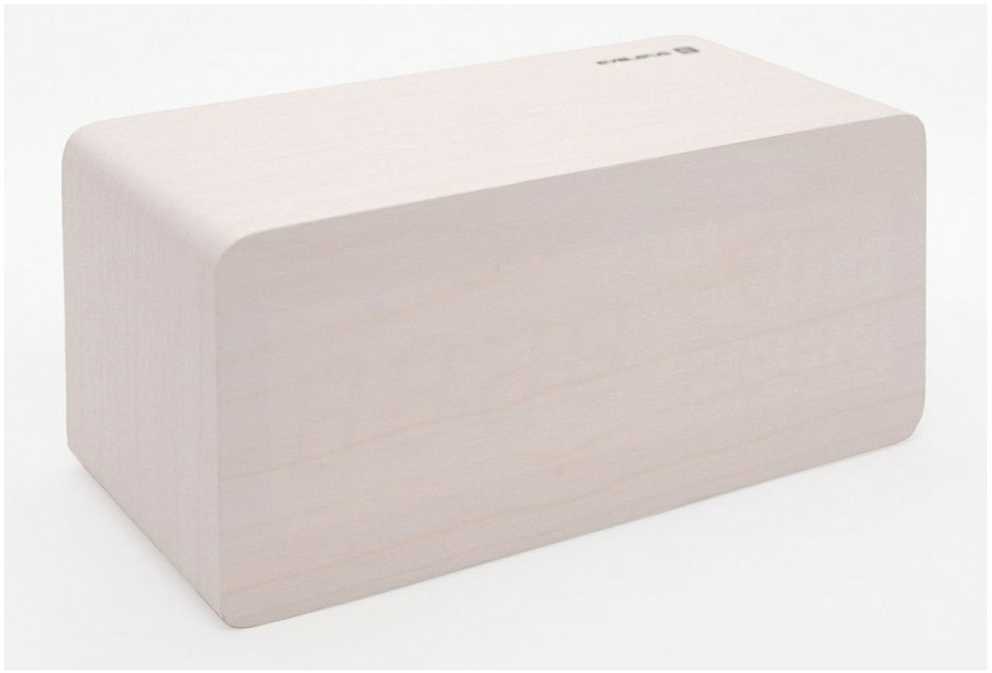 Evelatus EMC01 Digitāls Koka kubs Pulkstenis Modinātājs uzrāda mitrumu temperatūru + USB lādētājs Balts