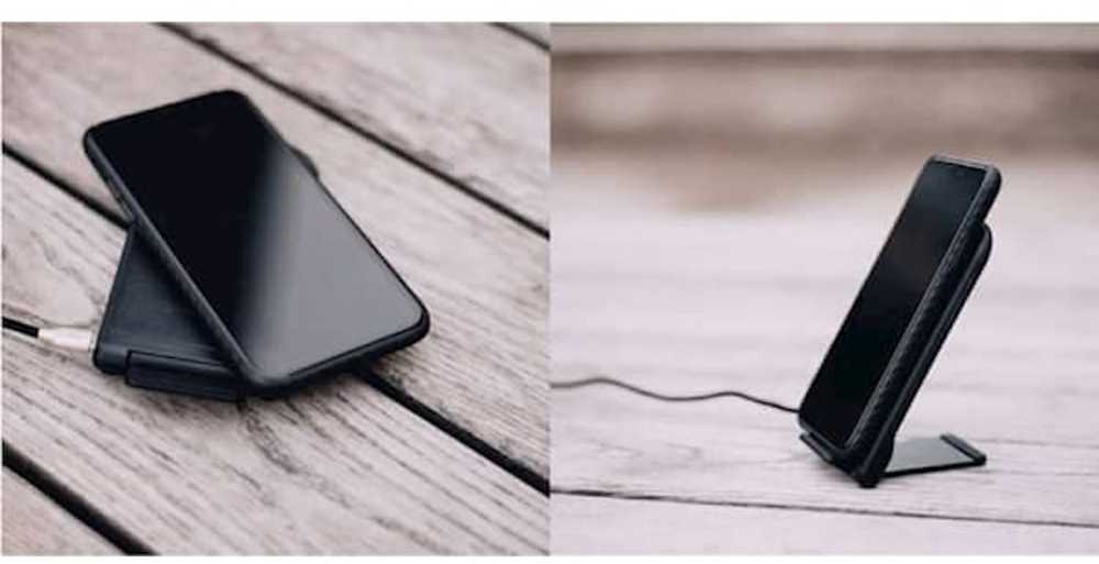 Evelatus EWD01 15W Bezvadu lādētājs ar izveklamu Klipša Statīvu priekš Telefona USB-C Melns