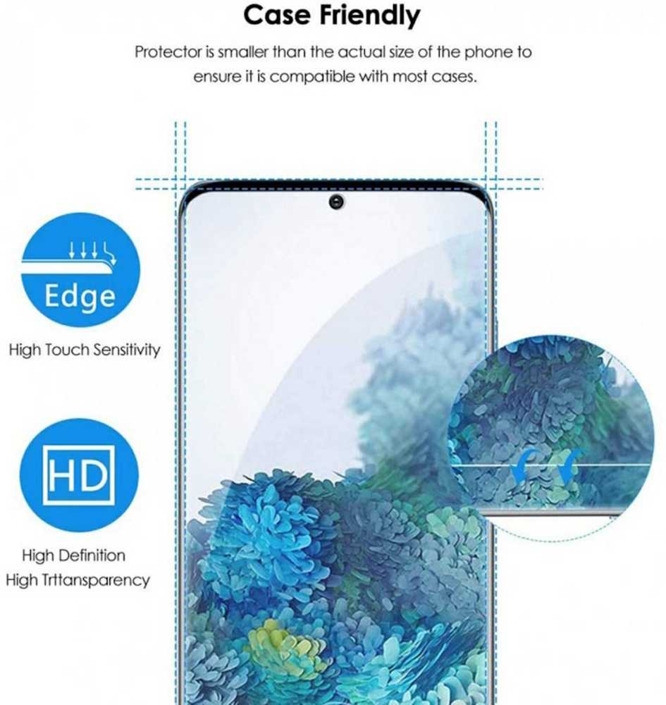 Evelatus Pilna pārklājuma 2.5D Stikls priekš Samung Galaxy S20 Ultra (G988) Anti-Statisks/ Japāņu līme Melns