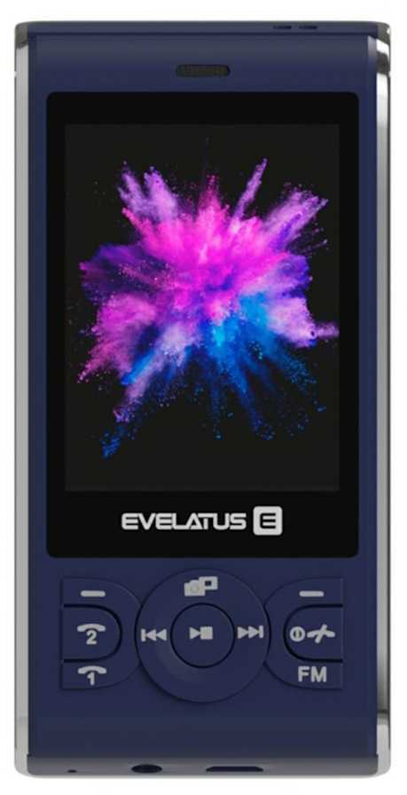 Evelatus Myriad Pogu Telefons Slaiders ar Divām Sim kartēm Radio Mp3 Kameru Pusnakts Zils
